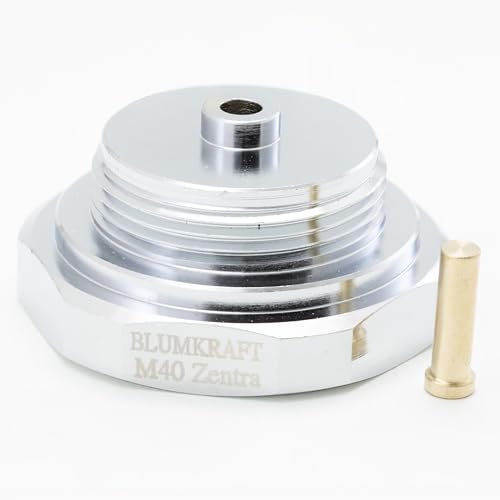 BLUMKRAFT - Adaptador radiador compatible con M40 x1.0 ZENTRA (prototipo) a M30 x 1.5 para termostato/cabeza termostática M30x1.5 macho