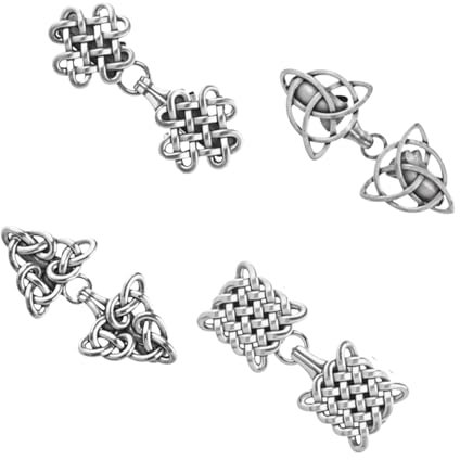 4 Pièces Clips à Cardigan Rétro Clips de Chandail en Métal Cape Châle Clip à Châle Broches à Pull Vintages pour Cardigans, Capes, Robes et Chemises