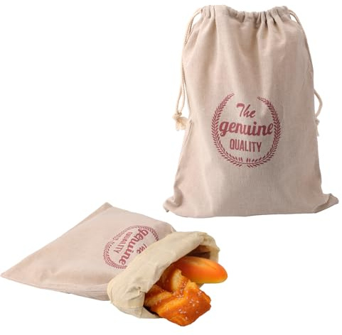 BOXOB 2uds Bolsas de Cera de Abejas para Pan Casero y Masa Madre, 40x30cm Reutilizables Bolsas Pan con Cordón para Conservar Alimentos Frescos