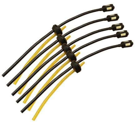 Cabilock 5pcs Lawn Mower Grass Trimmer Gasoline Oil Fitting Line Gas Hose Tube Kit Tubing Assembly for Mower Fittings