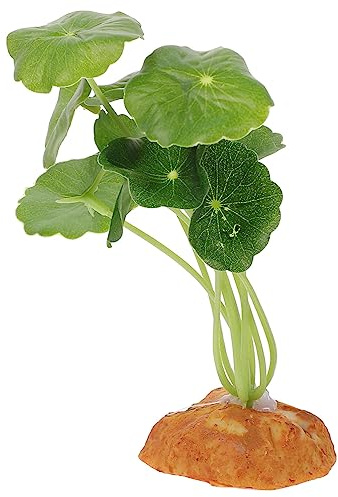 Toyvian Plante Simulée de Terrarium Verte en Plastique, Décor Réaliste | Ornement pour Aquarium de Reptiles, Usage Maison, Aspect pour Poissons et Tortues