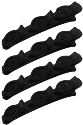 Lot de 2 pinces à cheveux tressées floquées - Double couche - Pour femme et fille - Accessoire pour femme et fille