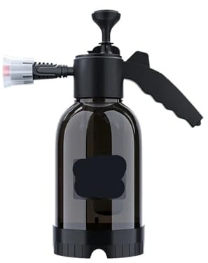 Flacon PulvéRisateur à Mousse Pulvérisateur à pompe manuelle 2 L, nettoyeur pneumatique, mousse, neige, haute pression, for voiture et maison Pour Lavage Auto(Black)