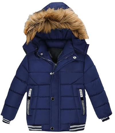 Winterjacke Jungen,Jungen Daunenjacke Kinder Winterjacke mit Kapuze Verdickte Jacke Winddicht Wanderjacke Outdoor Winter Herbst Skijacke Skianzug Kinder Herbstjacke Steppjacke Kinderjacken Winter
