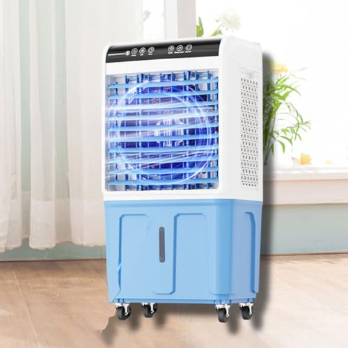 Aire Acondicionado portátil sin Ventana 3 en 1, Enfriador evaporativo con Gran depósito de Agua, Bolsas de Hielo, oscilación de 120°, Enfriador de Aire evaporativo sin ve