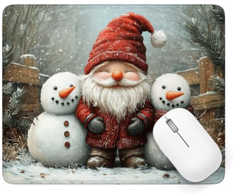 Alfombrilla Ratón 340 x 280 mm, Invierno Alfombrilla Ratón Gaming, A-349 | Pequeña Mouse Pad con Impermeable y Antideslizante, Mousepad Paisaje Mejora la Precisión y Velocidad, para PC Teclado Gamer