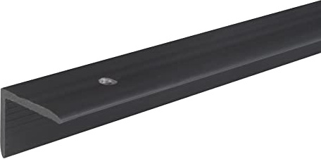Alberts 482886 Treppenkanten-Schutzprofil | Kunststoff, schwarz | 1000 x 25 x 20 mm