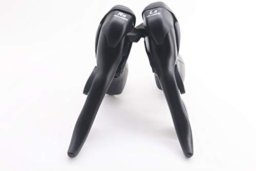 Micronew - Deragliatore a doppio controllo, 3 x 8 velocità, per bicicletta da strada, compatibile con Shimano