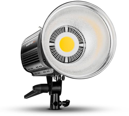 Walimex pro Niova Plus Daylight, dimmbare LED Videoleuchte 200 W, Videolicht mit Bowens-Reflektor & Soft Diffusor, Studiolicht mit COB-LED-Technologie
