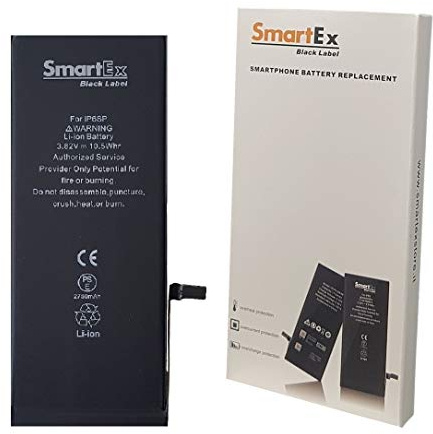 Smartex® Black Label Akku Batterie kompatibel mit iPhone 6S Plus - 2750 mAh | 2 Jahre Garantie