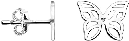 SOFIA MILANI - Damörhängen i 925 Silver - Stiftörhänge med Fjäril - E1164