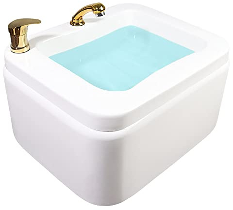 Acrylic Massage Footbath Hot And Cold Adjustment Pedicure Supplies Spa Massage Special For Hotel Foot Bath Club Foot Soaker Square Footbath Stress Relief For Fatigue And Tired Feet ( Size : Bath )