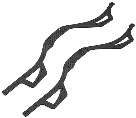Levigo RC Carbon Fiber Chassis Kit Frame Rails Chassis Frame Beam for Axial SCX10 PRO 1/10, RC Crawler Upgrade Parts Chassis Beam Frame Girder