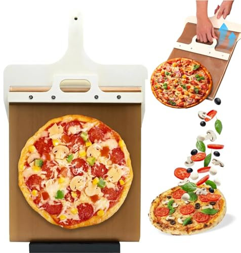 Pala per pizza scorrevole, 52,5 x 32,5 cm Pala per pizza, pala pizza,pala de pizza deslizante antiadherente,palino pizza, accessori pizza