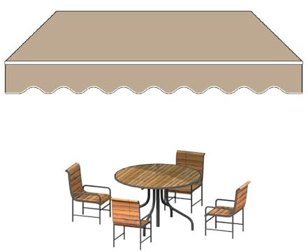 Terrasse Markise Oberstoff Ersatz,Markisenbespannung Canvas Markisenstoff,Ersatz Stoff Für Markise Sonnenschirm,Außen Markisenstoff ,markisen Ersatzbespannung,Falten Markise 280g Polyester Stoff ( Siz