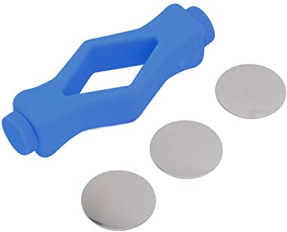 Washer Door Prop, Front Load Mouth Shape Stop Prop Keep Front Load Washer Door Open Black Holder with 3 Catch for Machines (Blue)