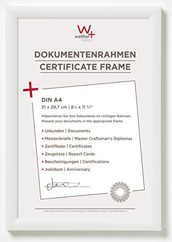 walther design tavelram vit 21 x 29,7 cm (DIN A4) Trendstyle plastram KP130W