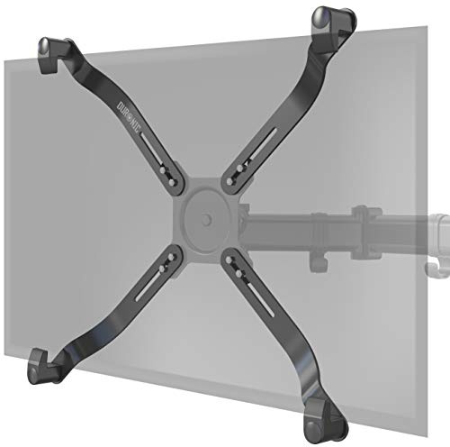 Duronic NON VESA Monitor Adapter DMAD1NV | Mounting Kit for TV & PC Monitors Screens Up To 27” Without VESA Rear Fixing Holes | Weight Capacity 8kg | Existing Monitor Arm VESA 75/100 Mounting Pattern