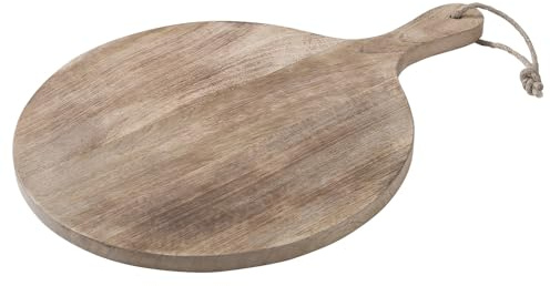 BUTLERS Schneidebrett Mangoholz - LA BODEGA - Geölte Oberfläche | Farbe Braun - 44x32x1,5 cm - Küchenbrett für Zubereitung - Servierbrett zum Anrichten - Juteband zur Aufhängung