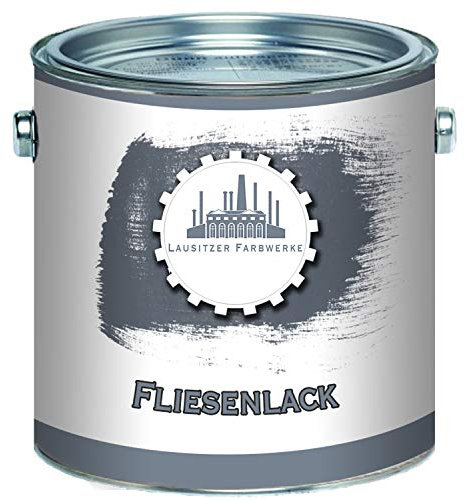 Fliesenlack 2in1 MATT Steingrau RAL 7030 Grau Grundierung+Lack für Innen & Außen Decklack - besonders robust & schnelltrocknend - Lausitzer Farbwerke (10 L)