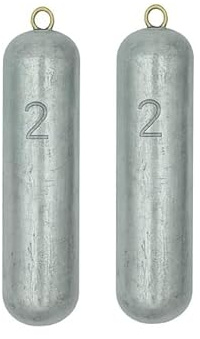 Deep Drop Fishing Lead Weight Sinker, 2lb-5lb Available, Fits in Rodholder, Made in The USA (2-2lb)