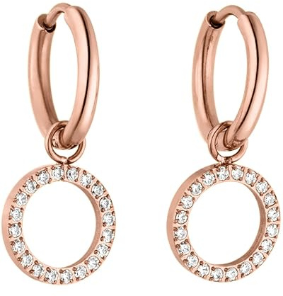 Purelei Closed Glow Ohrringe (Roségold) – Damenohrringe aus langlebigem Edelstahl – Wasserfeste Ohrringe Damen – 1,4 cm Durchmesser – Modeschmuck für deinen individuellen Look