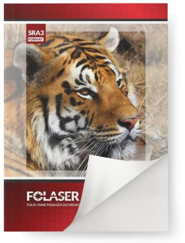 Netuno Folaser 50 Blatt DIN SRA3 32 x 45 cm weiße Klebefolien groß für Farb-Laserdrucker glänzend Drucker Folie Kopierfolie Folienaufkleber selbst gestalten und ausdrucken film selbstklebend