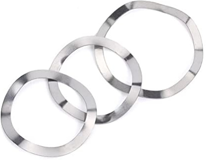 FEEIMOL Rondella Elastica Ondulata M5x10x0.3mm Rondella Ondulata in Acciaio Inox (100 Pezzi)