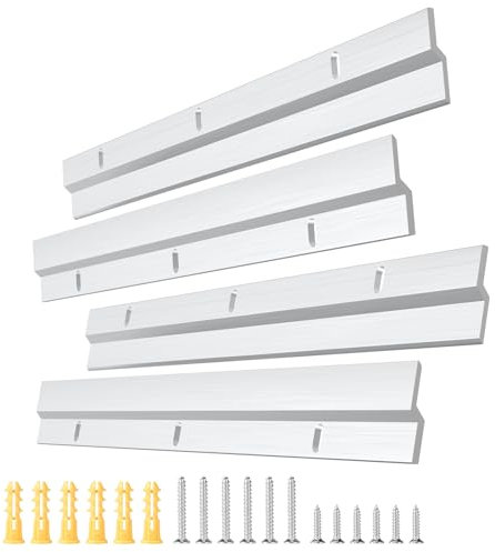 EFUTURETIME 2 Paar Z-Klemmen zum Aufhängen Schwerlast 30cm, Hochbelastbares Aufhängungssystem, Z-Hanger mit Schrauben für Schwere Rahmen, Bettkopfteil, Spiegel, Rack