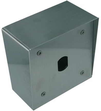 Boîtier inox pour lecteur VIGIK ou T25 Comelit - Saillie - 120 x 120 x 68 mm