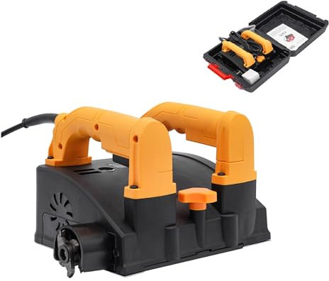 JAYEUW Piallatrice elettrica da parete con comoda impugnatura doppia, 1200 W, 4000 giri/min, fresa a rulli per cemento, vernice e mastice