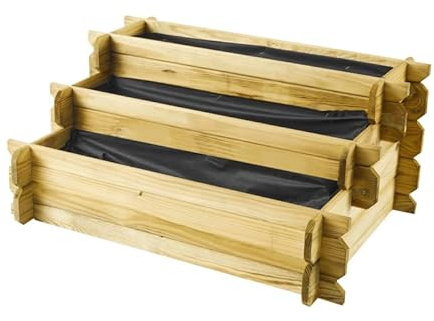 Forest Style Carré Potager en Bois traité Angelic - 137 L - Cerland