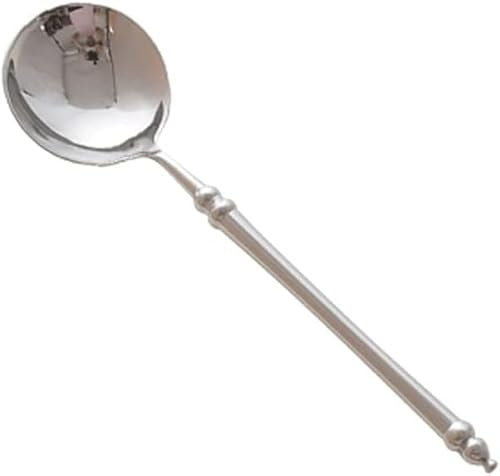 Cuillères à soupe, cuillères à soupe, cuillères à café, cuillère à dîner, cuillère à soupe ronde à long manche, cuillère à riz en acier inoxydable, cuillère à dessert, miroir domestique, cuillère givr