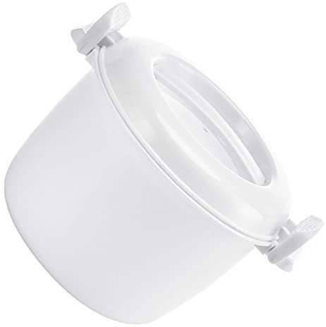 ANSNOW Ollas para Cocinar Recipiente Epara Horno Microondas, Olla Arrocera Al Vapor, Espesada para el Hogar, Tamaño Y Pequeño, Caja de Arroz Hervido Calentada, Cacerola de Plástico con Tapa