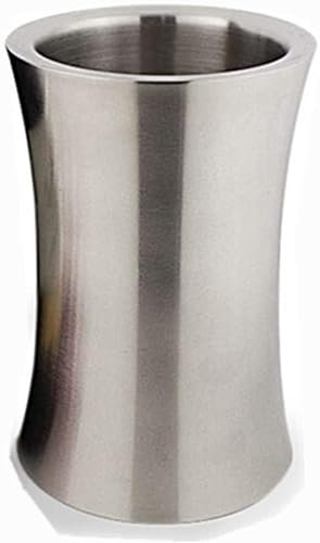 Ice Bucket Ice Bucket with Stand Stainless Steel Standing Ice Bucket Ice Cube Container, Wine Bucket on Stand Champagne Ice Bucket for Wine Beer KTV Club Bar Bbq Party Wedding, Silver for Home In