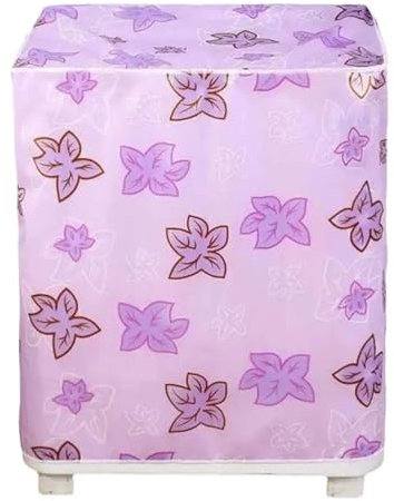 Housse Pour Machine à Laver Housse de protection solaire imprimée for Machine à laver et sèche-linge, 2 pièces, étanche, fermeture éclair, protection entièrement automatique Pour ExtéRieur(Pink B)