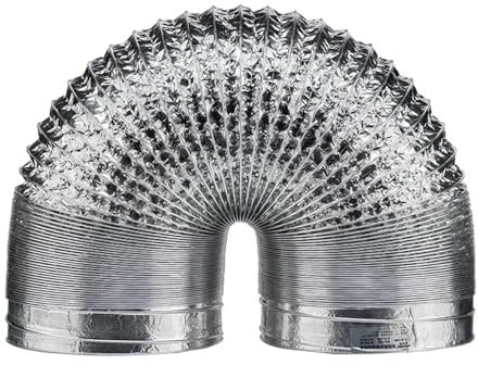 Tubo Flexible Tubo de ventilación de aluminio encriptado de 80/100/120/150/200 mm, tubo de humo escalable, salida de cocina, manguera de ventilador de escape for baño Para Campana Extractora, Climatiz