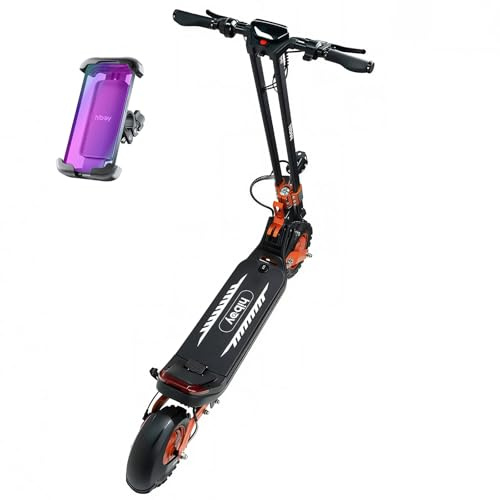 Hiboy DM1 1200W Off-Road Electric Scooter for Adults, Up to 44 Miles Long Range & 31MPH, 11 Tubeless Tires, Dual Disc Brakes & Shock Absorption for Outdoor Adventure Commuting, UL 2272 Certified