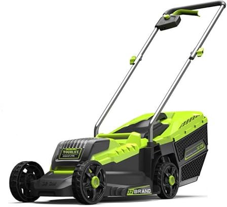 Lakenbroade Cortacésped inalámbrico de 40 V con Bolsa recolectora de césped | Potente batería de Litio de 21 V con 40 Minutos de autonomía | Ancho de Corte de 30/50/70 cm