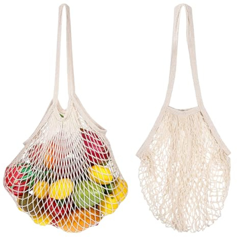 2 pcs bolsas compra, bolsa de malla para playa, bolsas de malla reutilizables para compras, bolsa de compras portátil, bolsa de compras plegable, para guardar frutas y verduras