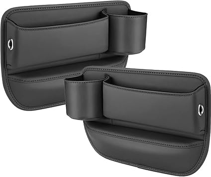 FWSHEN Car Seat Storage Box for Mazda MX-5. Miata. RF Filler Organizer with Cup Holder Car Seat Gap Filler Car Leather Cup Holder Gap Bag