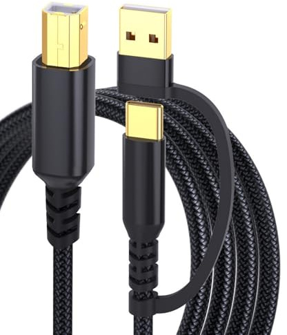3.3-16.4ft USB C a USB B B cavo dati Easy linea di collegamento per stampanti Scanner e tastiere elettroniche per computer