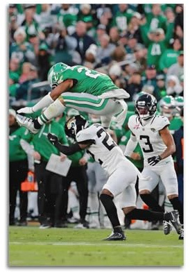 Poster mit American Football Players Saquon Barkley auf Leinwand, Wandkunst, Poster für Zimmer, ästhetisch und dekorativ_upscayl_2x_upscayl-Standard-4 x Kunst-Leinwand-Poster, Schlafzimmer, Wohnzimmer