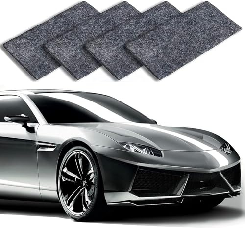 PEKOIU Nano Sparkle Tuch Auto Kratzer Original (4 Stück), 2025 Nano Magic Tuch für Auto Kratzer Entfernen Reparatur, Car Scratch Remover für Reparatur von leichten Kratzfarben,Lackpflege