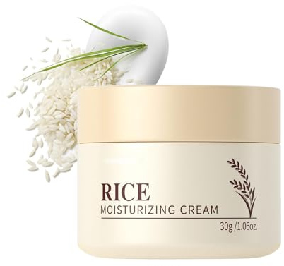Rice Gesichtscreme, Rice Céramide Skincare Cream, Anti Aging Creme Frauen, 41% Reiskleie-Essenz mit Ceramid, Stärkt Die Hautbarriere, Nährt Tief, Korean Skincare Face Cream für Alle Hauttypen (1)