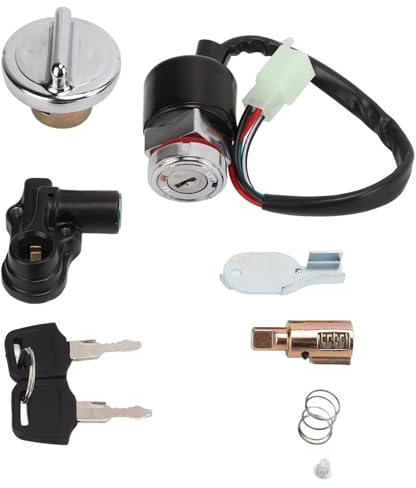 Kit tapa gas y cerradura encendido para casco (2 llaves) para Dax para Skyteam 50cc 125cc Cerradura Llave Encendido