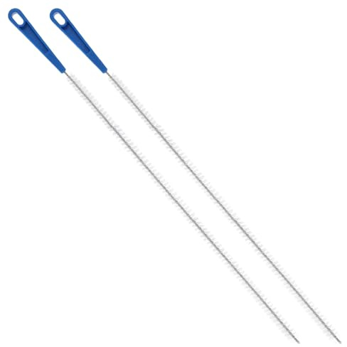 Ymapinc 2 unidades de 60 cm de acero inoxidable desatascadores en espiral | Cepillo de limpieza en espiral de nailon para fregaderos, inodoros, duchas, tubos de cocina