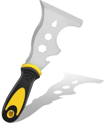 Paint Scraper, 13-in-1 Multi-Function Painters Tool for Removing Paint & Spackle, Scraper for Wood, Metal, Wall with Putty Knife, Wallpaper Scraper & Glazing Tool