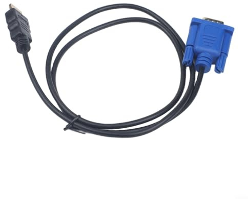 Cable adaptador de video macho a VGA DSUB macho de 5 metros para reproductor de DVD HDTV y monitor de computadora con blindaje para transmisión de señal clara (1 metro)
