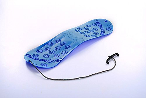Unbekannt Snowboard Kindersnowboard Schlitten Schneegleiter Schneerutscher inkl. Zugseil 5 Farben (Blau)